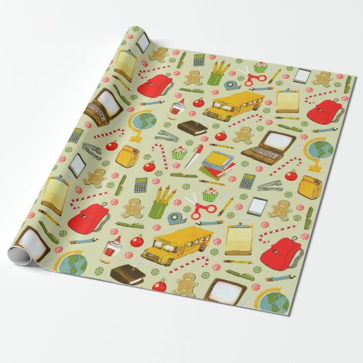 Weihnachtsgeschenk für Lehrer Geschenkpapier (Ungerollt)