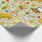 Weihnachtsgeschenk für Lehrer Geschenkpapier (Ecke)