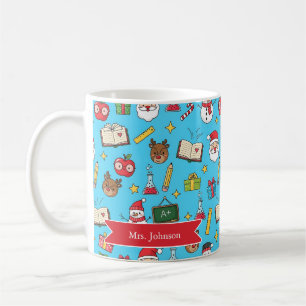 Weihnachtsgeschenk für Lehrer Personalisiert Kaffeetasse