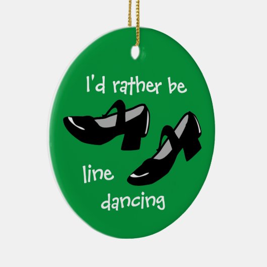 Weihnachtsgeschenk für Line Dancer, den ich eher t Keramik Ornament (Rechts)