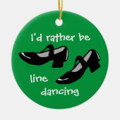 Weihnachtsgeschenk für Line Dancer, den ich eher t Keramik Ornament (Vorne)