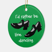 Weihnachtsgeschenk für Line Dancer, den ich eher t Keramik Ornament (Links)