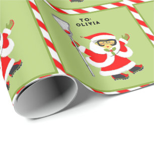 Weihnachtsgeschenk für Mädchen im Lacrosse Geschenkpapier