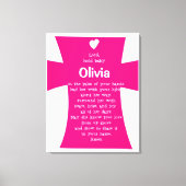 Weihnachtsgeschenk für Mädchen: Personalisiertes G Leinwanddruck (Vorderseite)