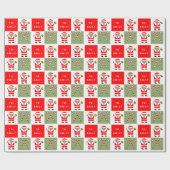 Weihnachtsgeschenk für Mädchen Softball Geschenkpapier (Flach)