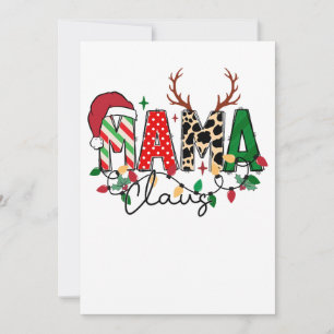 Weihnachtsgeschenk für Mama-Claus mit Kindern Einladung