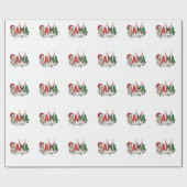 Weihnachtsgeschenk für Mama-Claus mit Kindern Geschenkpapier (Flach)