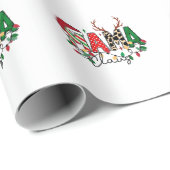 Weihnachtsgeschenk für Mama-Claus mit Kindern Geschenkpapier (Rolleneckpunkt)