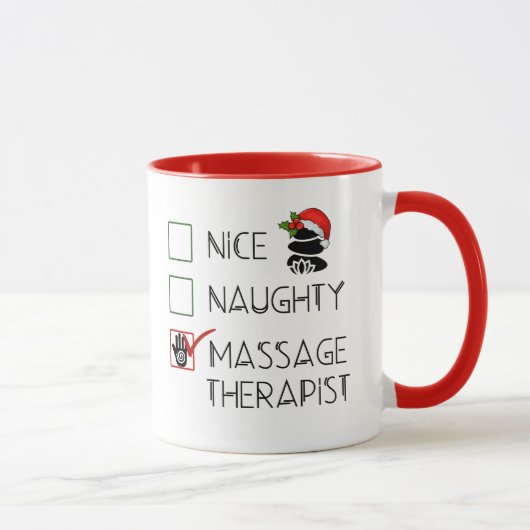 Weihnachtsgeschenk für Massagen Tasse (Rechts)