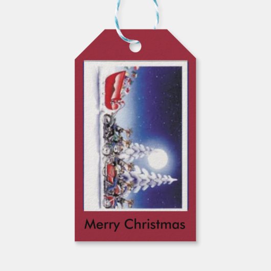 Weihnachtsgeschenk für Motorräder Geschenkanhänger (Rückseite)