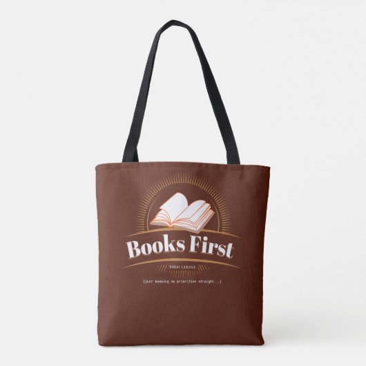 Weihnachtsgeschenk für Mutter Buch Lover Gewohnt Tasche (Rückseite)