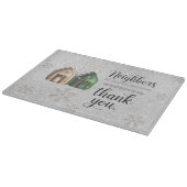 Weihnachtsgeschenk für Nachbarn als Dankeschön Schneidebrett (Ecke)