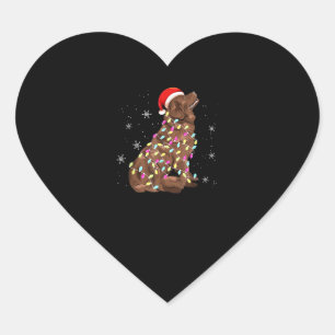 Weihnachtsgeschenk für Neufundländer  lustiger H Herz-Aufkleber