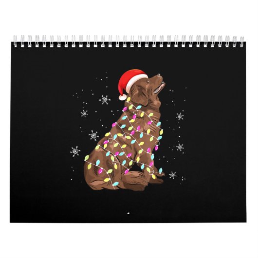 Weihnachtsgeschenk für Neufundländer |lustiger Hun Kalender (Titelbild)