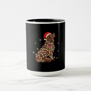 Weihnachtsgeschenk für Neufundländer lustiger Hun Tasse