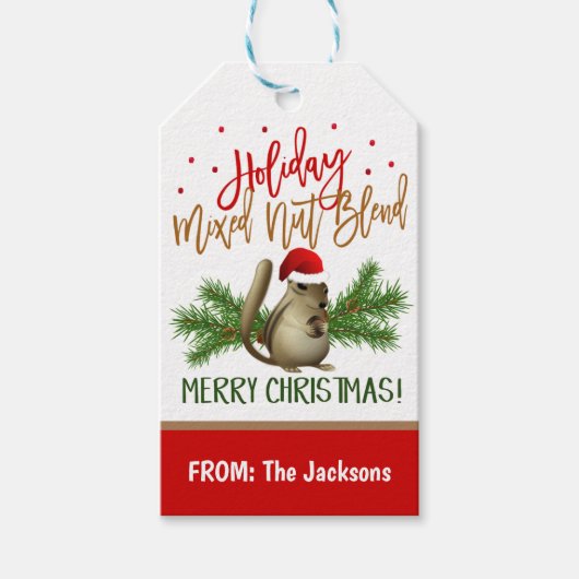 Weihnachtsgeschenk für Nuts Geschenkanhänger (Vorderseite)