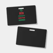 Weihnachtsgeschenk für Party - Ocd Obsess Ausweis (Vorder- & Rückseite)