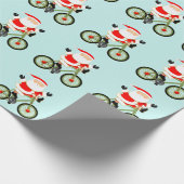 Weihnachtsgeschenk für Radfahrer Geschenkpapier (Ecke)
