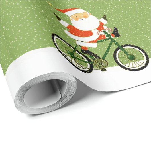 Weihnachtsgeschenk für Radfahrer Geschenkpapier (Rolleneckpunkt)