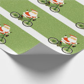 Weihnachtsgeschenk für Radfahrer Geschenkpapier (Ecke)