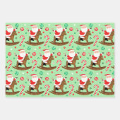 Weihnachtsgeschenk für Reittiere Geschenkpapier Set (Vorderseite 3)