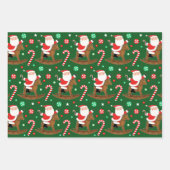 Weihnachtsgeschenk für Reittiere Geschenkpapier Set (Vorderseite)