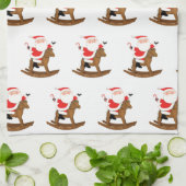 Weihnachtsgeschenk für Reittiere Geschirrtuch (Gefaltet)