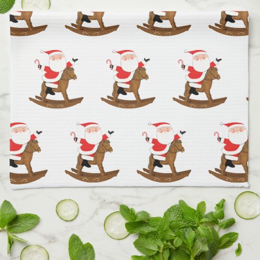 Weihnachtsgeschenk für Reittiere Geschirrtuch (Gefaltet)