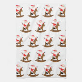 Weihnachtsgeschenk für Reittiere Geschirrtuch (Vertikal)