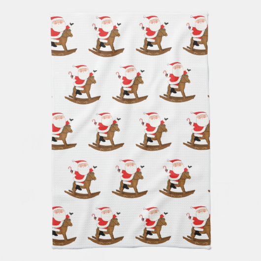 Weihnachtsgeschenk für Reittiere Geschirrtuch (Vertikal)