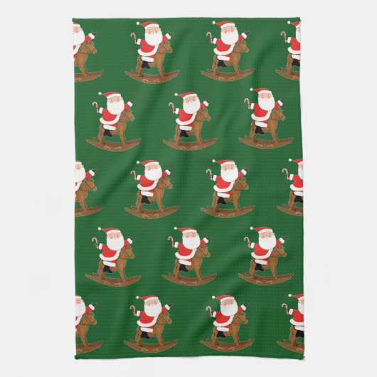 Weihnachtsgeschenk für Reittiere Geschirrtuch (Vertikal)