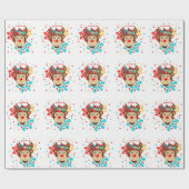 Weihnachtsgeschenk für Rentiere Geschenkpapier (Flach)