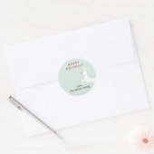 Weihnachtsgeschenk für Rentiere Runder Aufkleber (Umschlag)
