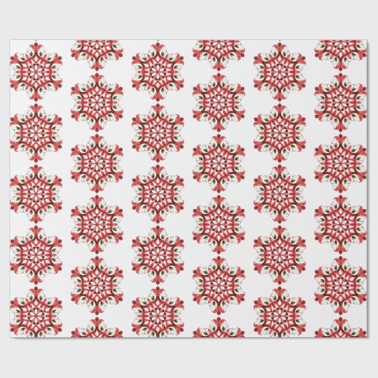 Weihnachtsgeschenk für Rote und Grüne Länder Geschenkpapier (Flach)