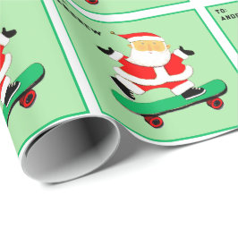 Weihnachtsgeschenk für Skateboard Geschenkpapier