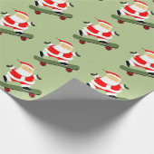 Weihnachtsgeschenk für Skateboard Geschenkpapier (Ecke)