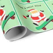 Weihnachtsgeschenk für Skateboard Geschenkpapier (Rolleneckpunkt)