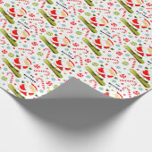 Weihnachtsgeschenk für Snowboard Geschenkpapier (Ecke)