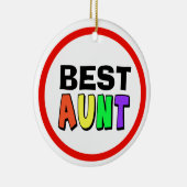 Weihnachtsgeschenk für Tante Keramik Ornament (Rechts)