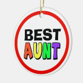 Weihnachtsgeschenk für Tante Keramik Ornament (Links)