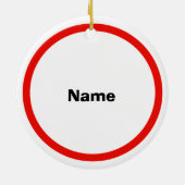 Weihnachtsgeschenk für Tante Keramik Ornament (Hinten)