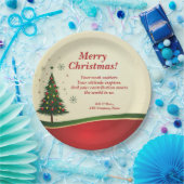 Weihnachtsgeschenk für Unternehmen oder Konzernnam Pappteller (Party)