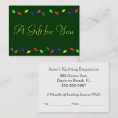 Weihnachtsgeschenk für Unternehmen Rabattkarte (Vorne/Hinten)