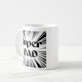 Weihnachtsgeschenk für Vater, Tasse für Super-Vate (Vorderseite Links)