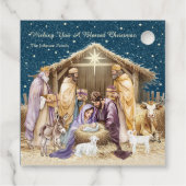 Weihnachtsgeschenk für Wasserfarben Geschenkanhänger (Rückseite)