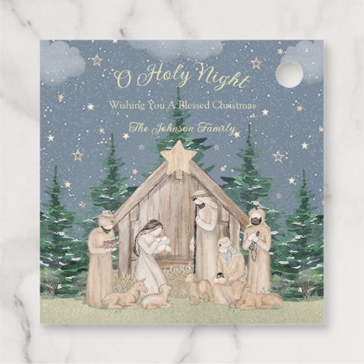 Weihnachtsgeschenk für Wasserfarben Geschenkanhänger (Rückseite)