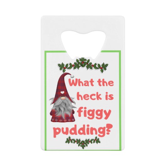 Weihnachtsgeschenk für Weihnachten Geldbeutel Flaschenöffner (Vorderseite)