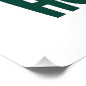 Weihnachtsgeschenk für Weihnachtsmann Poster (Ecke)