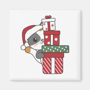 Weihnachtsgeschenk für Wintertiere Katzen Magnet