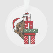 Weihnachtsgeschenk für Wintertiere Katzen Ornament (Vorderseite)
